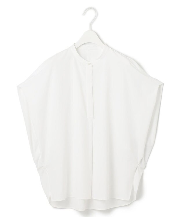 ICB 【接触冷感・UVカット・洗える】ヴィンテージスパンブロード デザインブラウス オフホワイト系