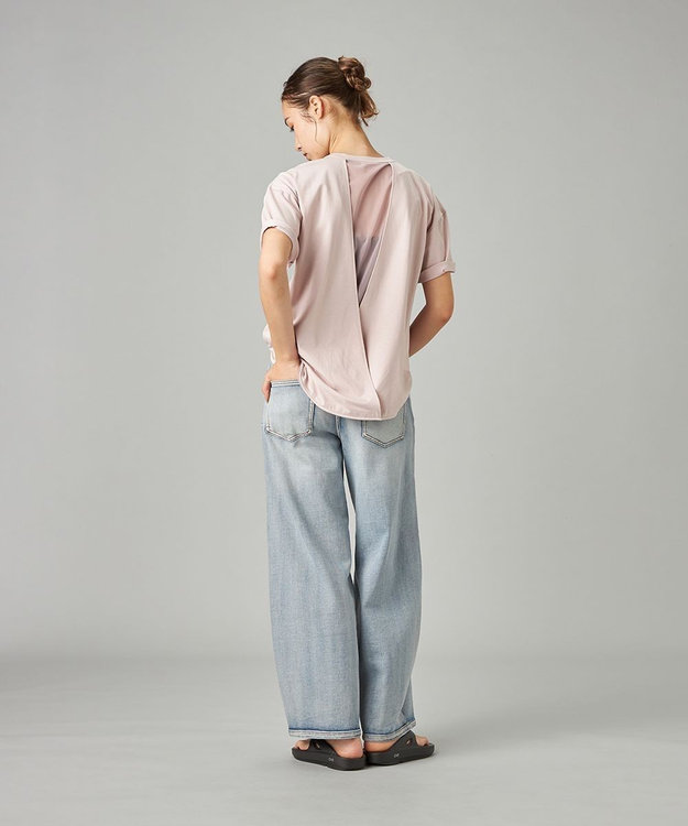 Chacott HandsomeCotton チュールTシャツ グレイッシュローズ