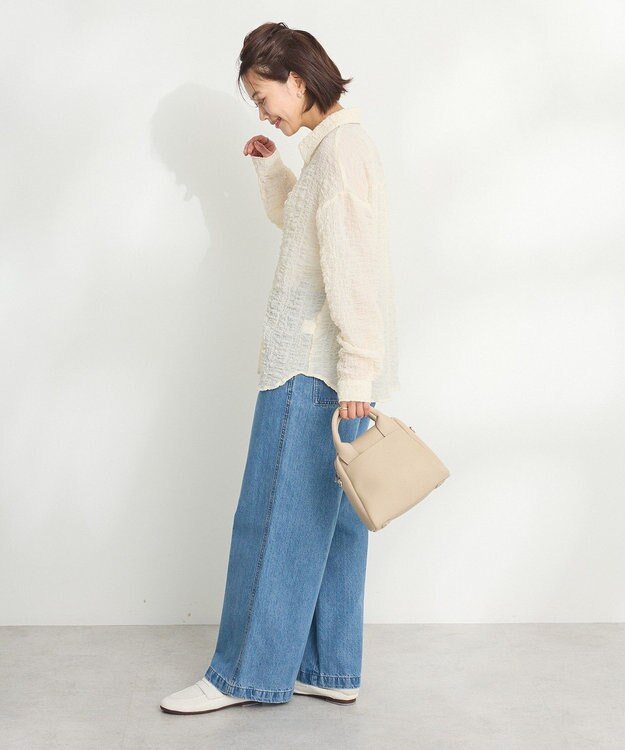 CRAFT STANDARD BOUTIQUE ポコポコワッシャーシャツ Ivory