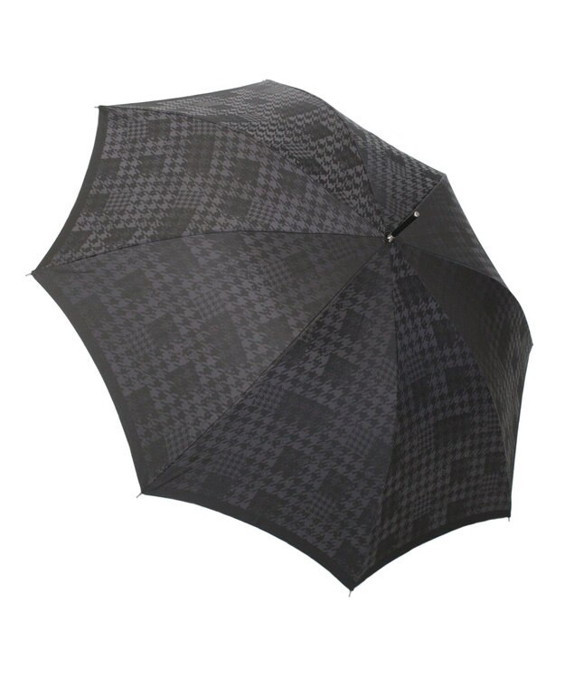 槇田商店 monotone 千鳥チェック ブラック 長傘 クロ