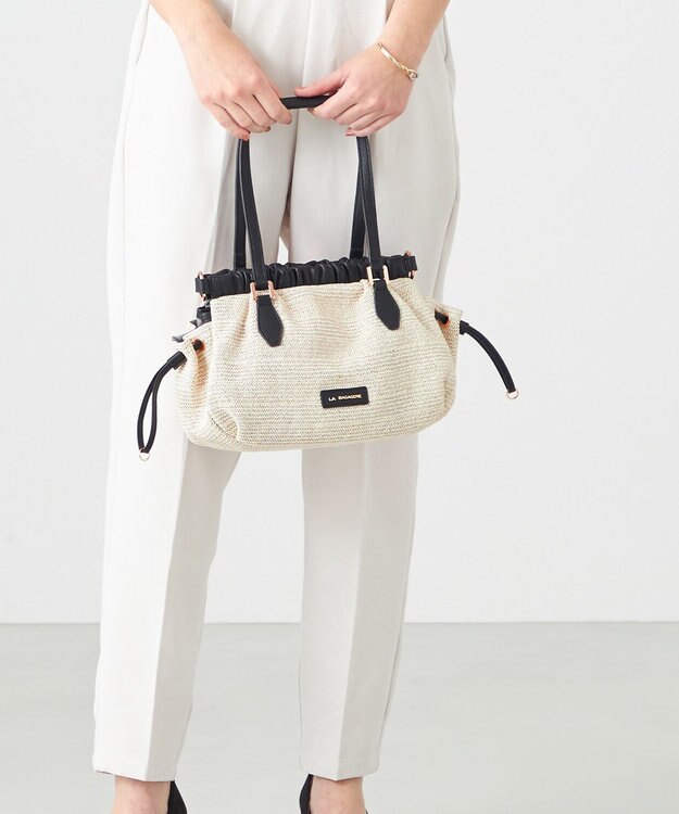 LA BAGAGERIE シャーリング2WAYサマーバッグ　mini アイボリー