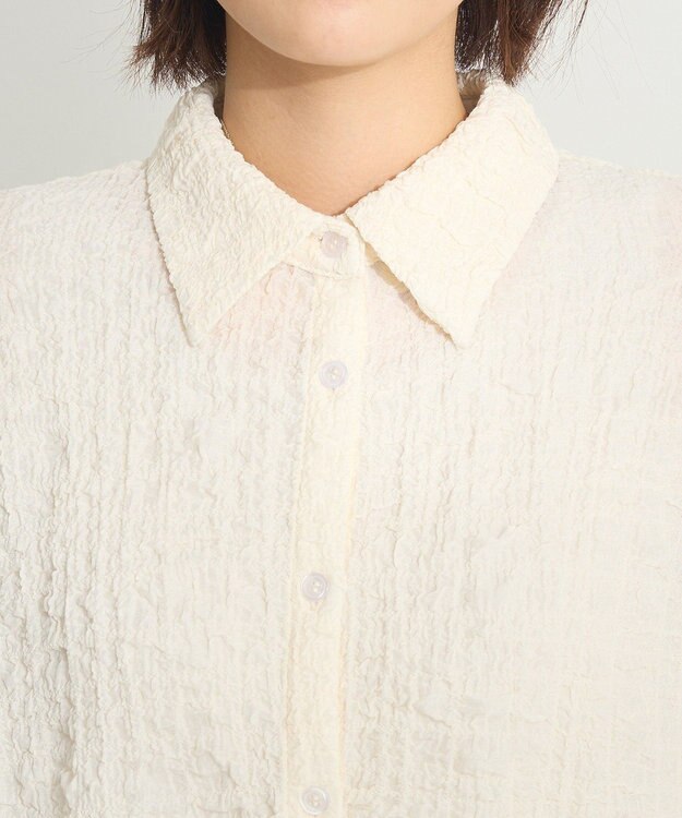 CRAFT STANDARD BOUTIQUE ポコポコワッシャーシャツ Ivory