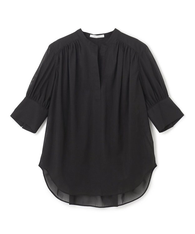 BEIGE， BAC / ハーフスリーブブラウス Black