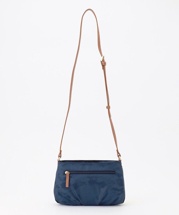 LA BAGAGERIE シャドージャカード ショルダーバッグ ネイビー