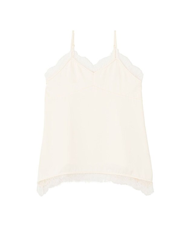 earth music&ecology 【予約】ランジェリーライクレースキャミ アイボリー