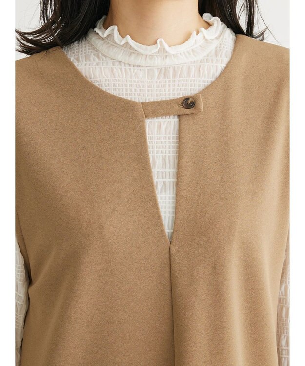 Green Parks ２ｗａｙ　洗えて着回せるジャンスカ Camel