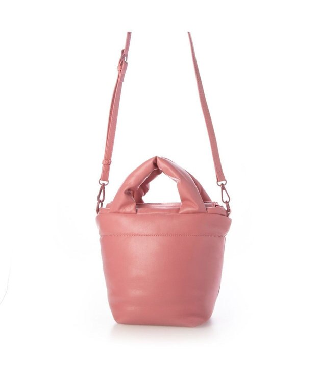 UNBILLION カシュカシュ cachecache / ポーチ付きパファーミニトートバッグ ピンク