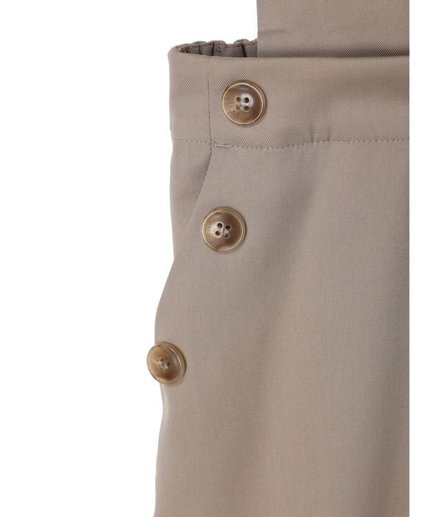 Green Parks ２ｗａｙデザインボタンサス付きパンツ Gray Beige