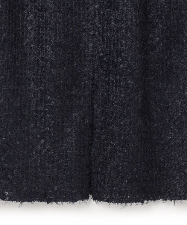 UNFILO L エアリーヤーン Iラインスカート ネイビー