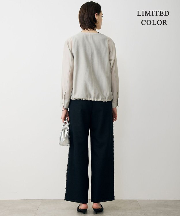 ICB 【先行予約・WEB限定カラーあり】 リヨセルナイロンワッシャー Vネックブルゾン トープ［WEB限定］