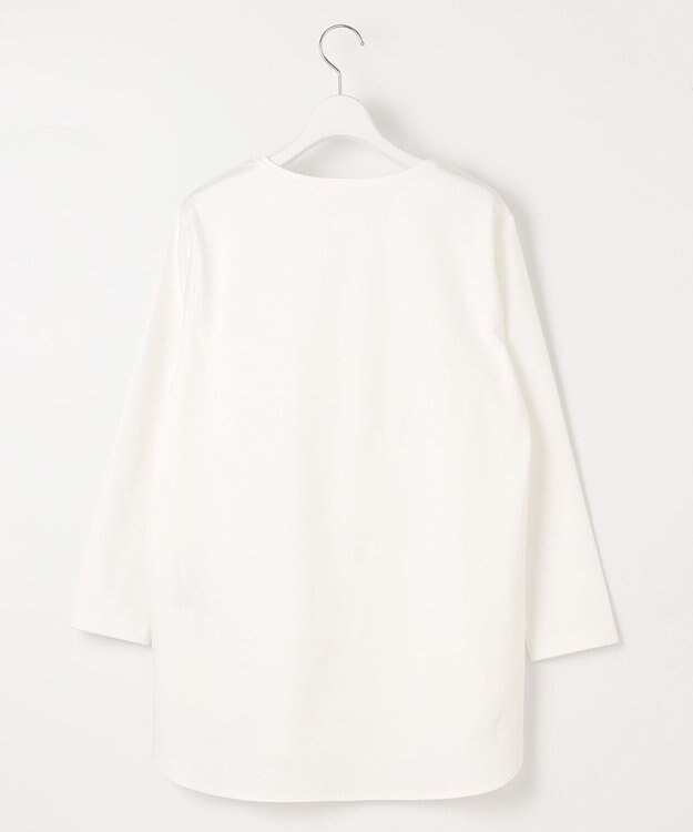 自由区 L 【洗える】ハイカウントインナー カットソー ホワイト系