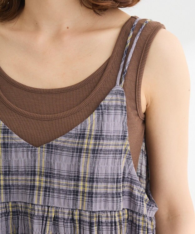 Green Parks Ｉ　ボリュームキャミワンピース Gray