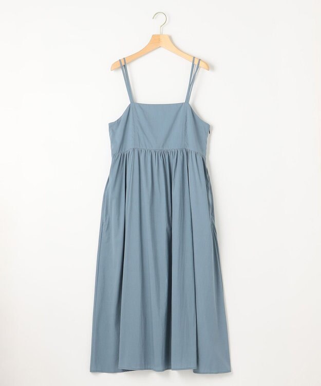 組曲 【矢野未希子さん着用】エアリーギャザー キャミソールワンピース ブルー系