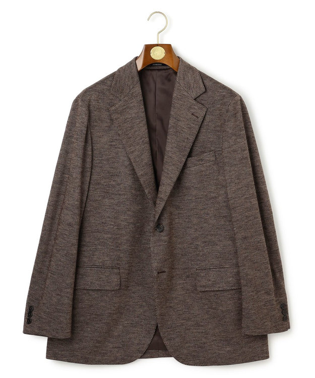 J.PRESS MEN 【KING SIZE】【セットアップ対応 / ストレッチ】SOFAニット ハイグレードジャージー ジャケット ブラウン系8