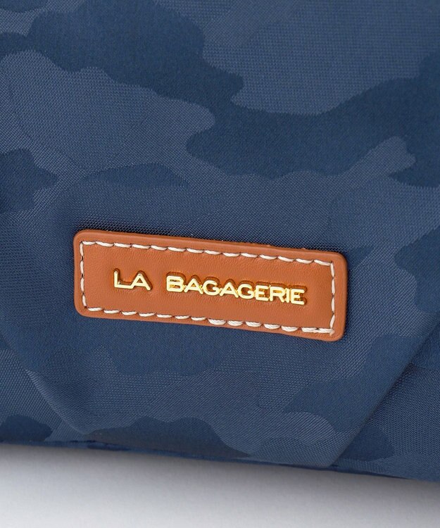 LA BAGAGERIE シャドージャカード ショルダーバッグ ネイビー