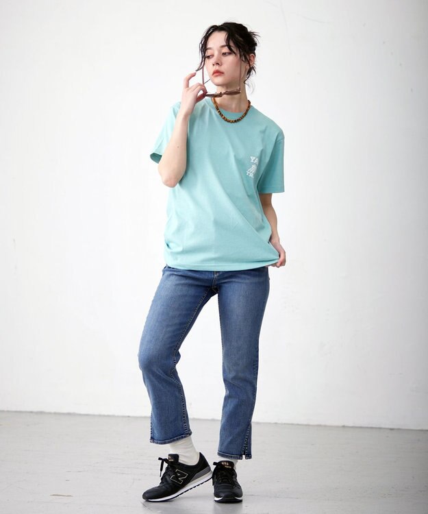 J.PRESS YORK STREET 【UNISEX】YALE × J.PRESS YORK STREET コラボTシャツ ピーコックグリーン系