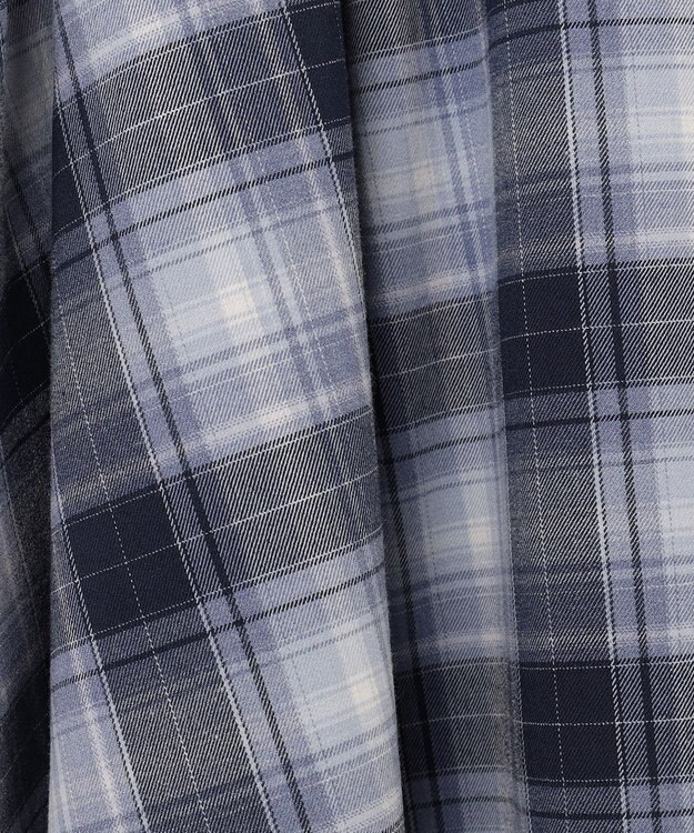 ANY KIDS ジャケット付き チェック ワンピース ネイビー