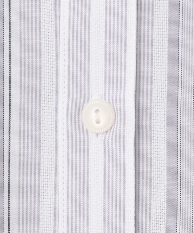 J.PRESS YORK STREET 【WOMEN】マルチストライプ シャツワンピース グレー系1