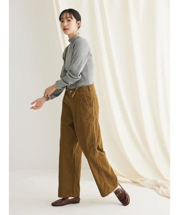 CRAFT STANDARD BOUTIQUE コーデュロイ２ＷＡＹサロペットパンツ Camel