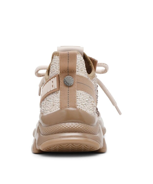 STEVE MADDEN MISTICA ビジューアクセントボリュームスニーカー ブロンズゴールド