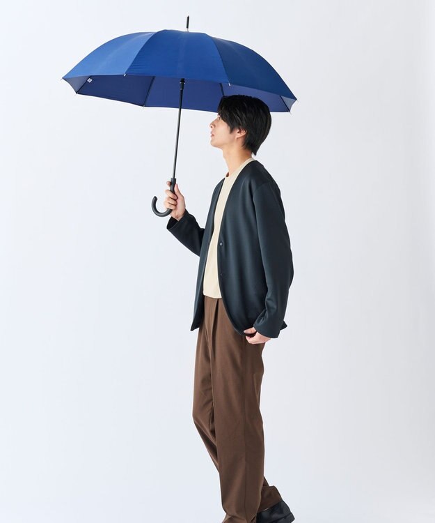 MOONBAT 【超撥水/ 耐風】フロータス (FLO(A)TUS) 長傘  無地 UV 60cm ディープブルー