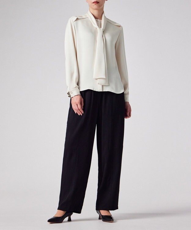 Paul Smith サテンボウタイ ブラウス オフホワイト