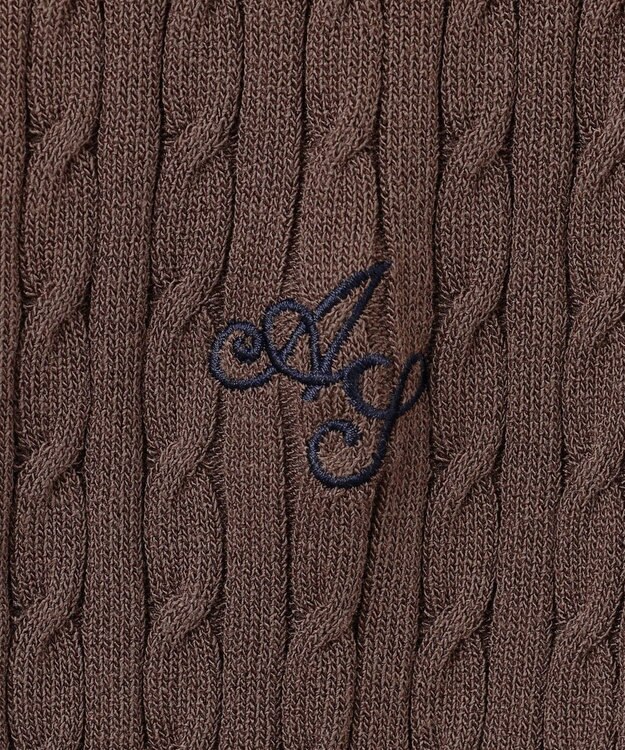 ANY SIS ケーブルニット カーディガン モカ