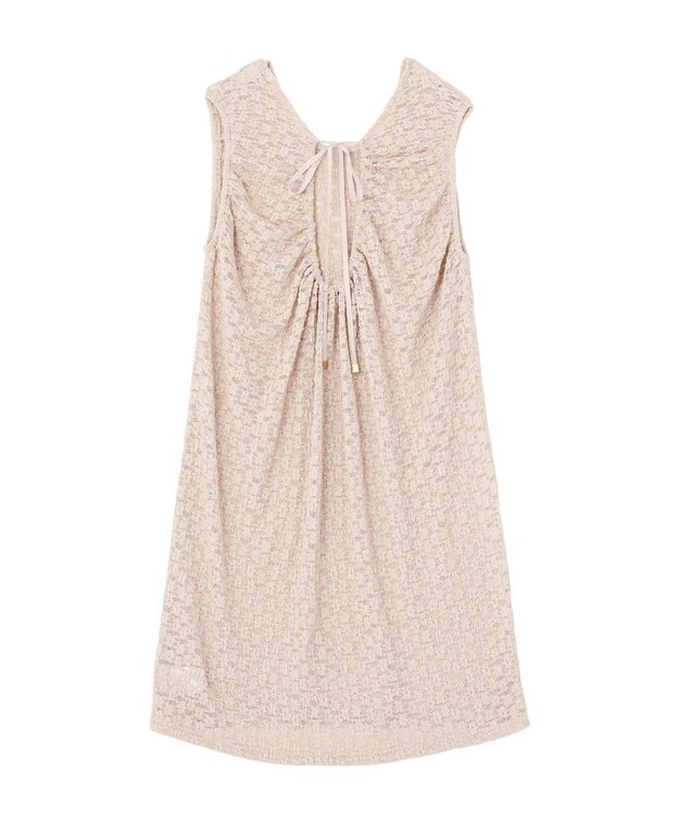 earth music&ecology 【2WAY】レースギャザーワンピース Beige