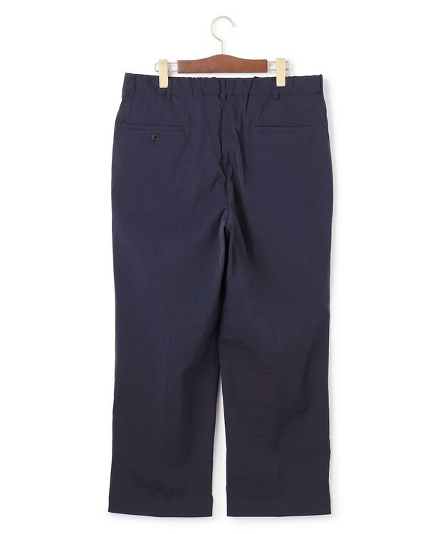 J.PRESS MEN 【J.PRESS ORIGINALS】【UNISEX】High Power Stretch Mechanical 1Tuck Slacks / New Wide Piped Stem ネイビー系