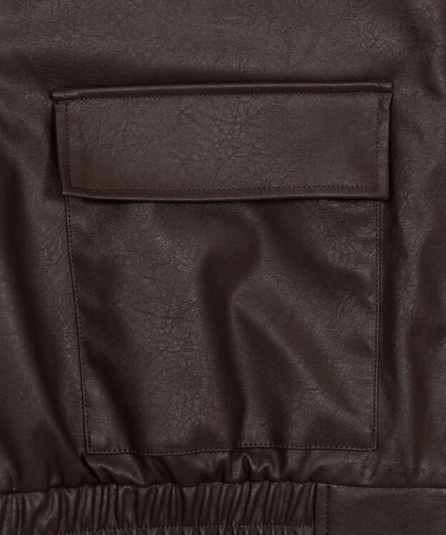 WEGO PUショートジャケット ブラウン