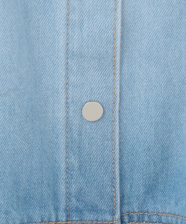 GRACE CONTINENTAL デニムストレートロングワンピース2 バイカラー