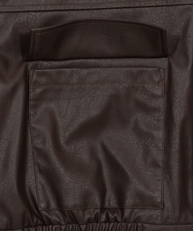 WEGO PUショートジャケット ブラウン