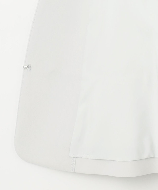 ANY SIS S 【セットアップ可】セレモニーダブルクロス ノーカラージャケット ライトグレー