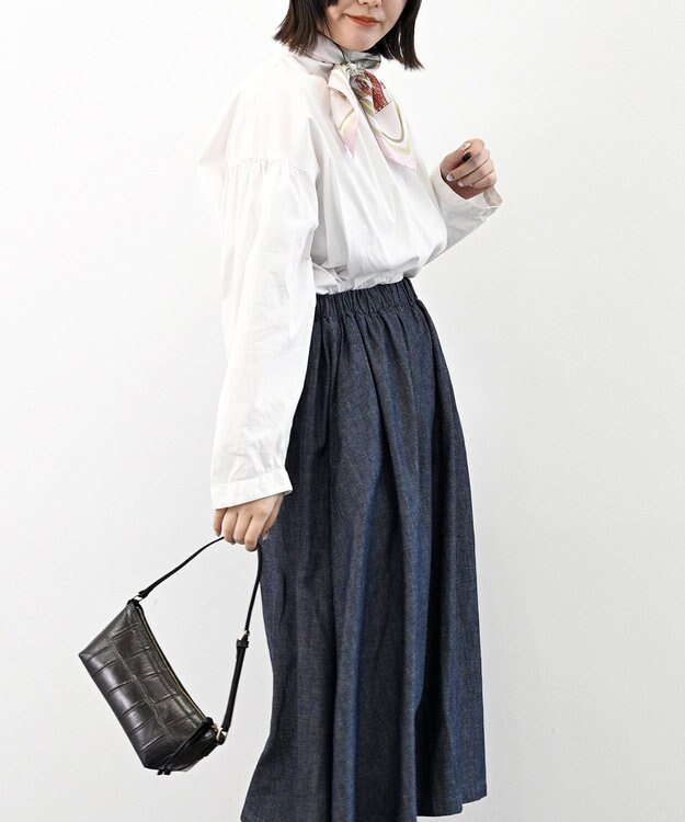 Marca ＜春の新色！＞【伝統横濱スカーフ】フラワーベースヌーヴォー  小判 シルクツイルスカーフ ピンク