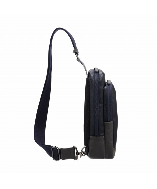 ACE BAGS & LUGGAGE ultima tokyo デルタ ボディバッグ フロントファスナーポケット 17366 ウルティマトーキョー ネイビー×グレー