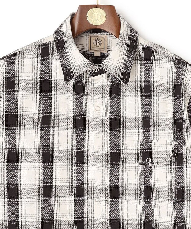 J.PRESS MEN 【WEB・一部店舗限定】チェックシャツブルゾン アイボリー系3