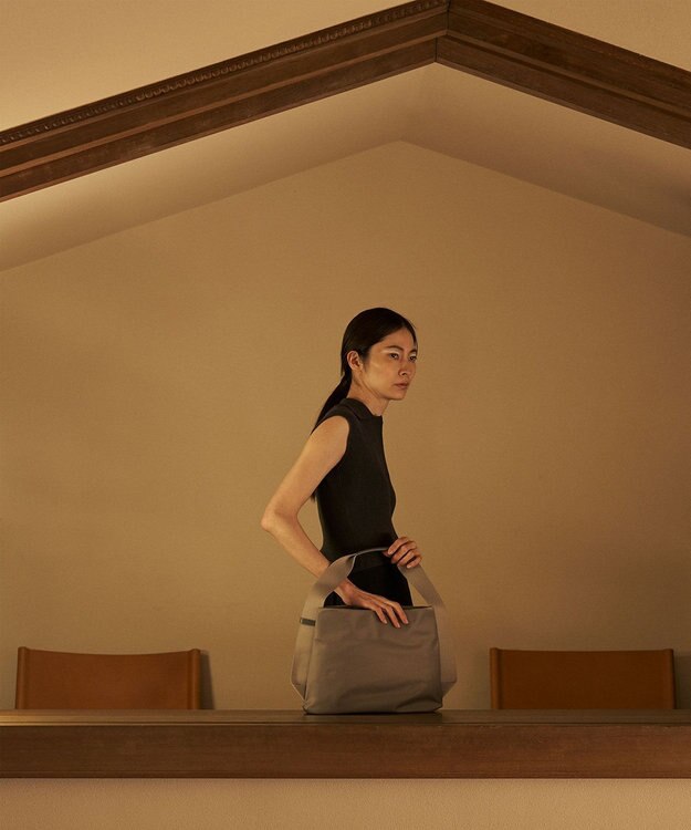 MIYABIYA LAQUOH【撥水加工】ミニマルナイロンワンショルダー (S) グレー