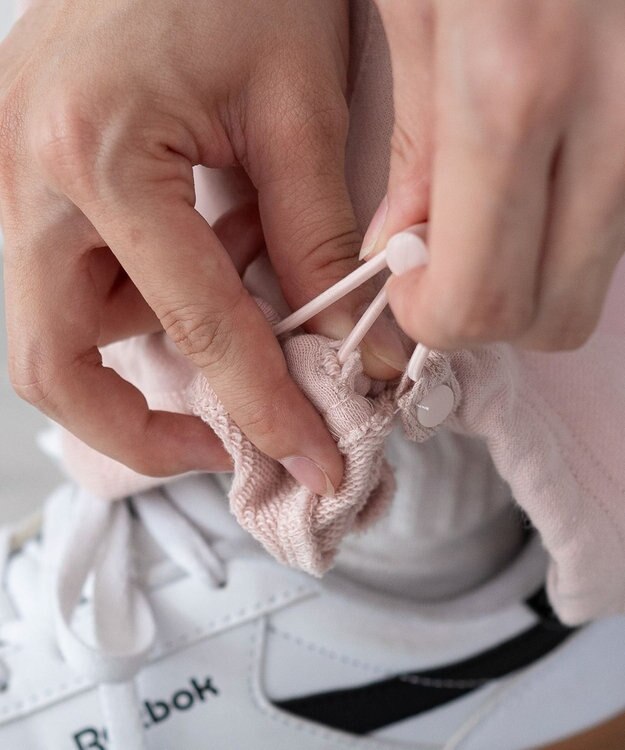 WEGO 【ウエストゴム】リボンカーゴスウェットパンツ ピンク