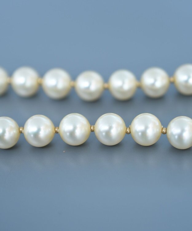 monshiro ラウンドガラスパールネックレス ホワイト