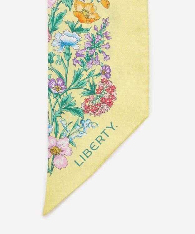 LIBERTY. レイチェル スキニーシルクスカーフ イエロー
