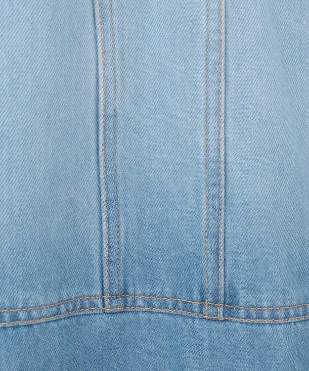 GRACE CONTINENTAL デニムストレートロングワンピース2 バイカラー