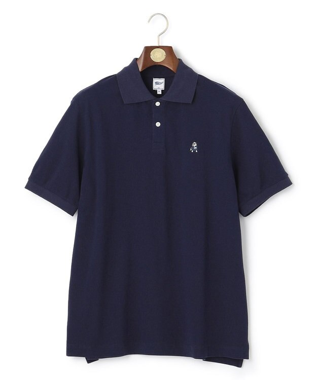 J.PRESS MEN 【Pennant Label】Garment Dyed Polo Shirt / Bulldog ネイビー系