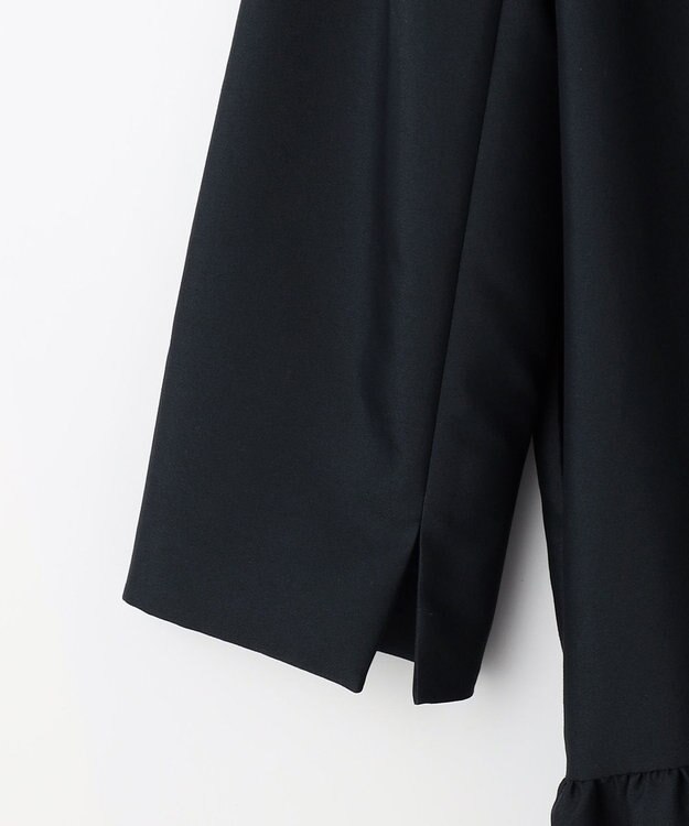 #Newans 【セレモニーにも】バックペプラムコート ネイビー