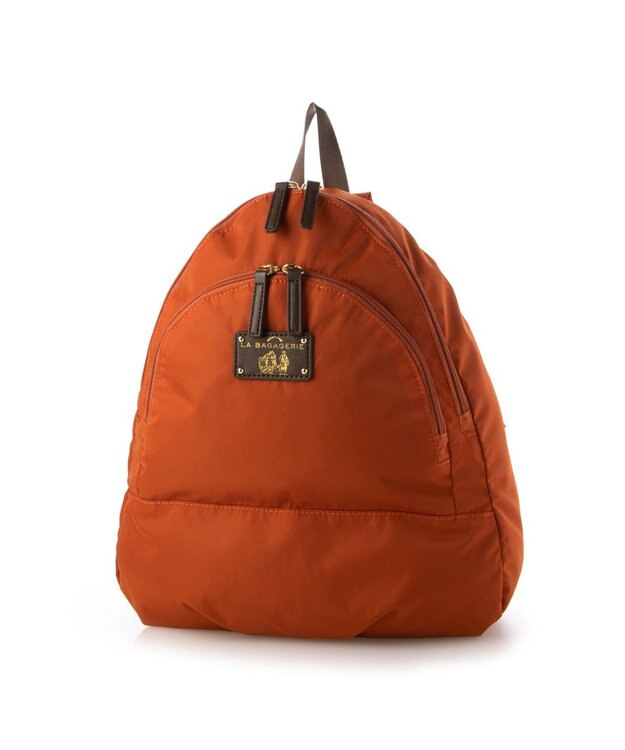 LA BAGAGERIE ナイロン　リュックサック レンガブラウン