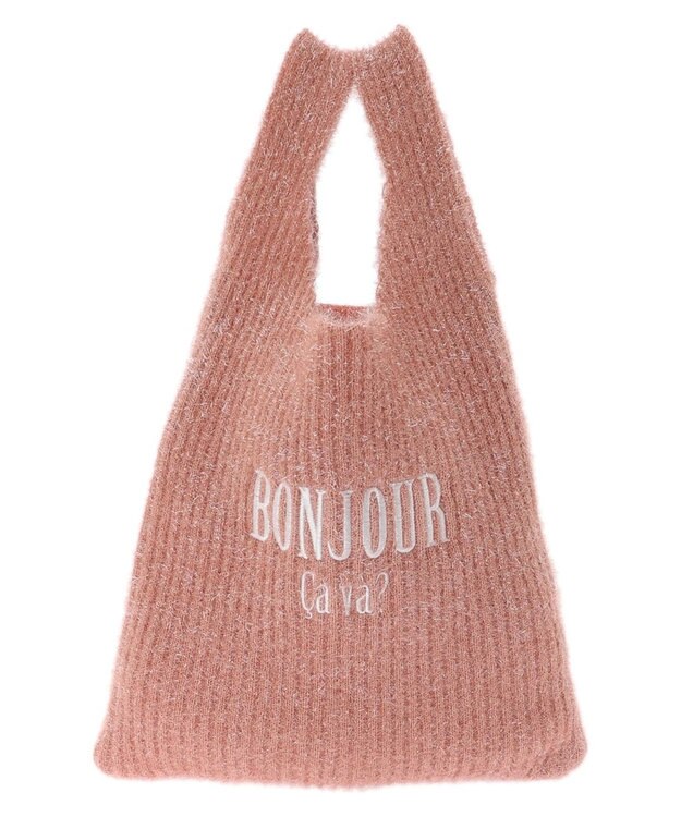 Green Parks ・ＴＯＲＣＨ　ラメニットバッグ Pink