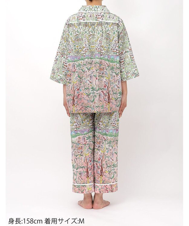 tsumori chisato SLEEP ツモリチサト パジャマ 綿100%(本体) ローン素材 7分袖 長袖 8分丈 レディース UDT213 /ワコール メロン