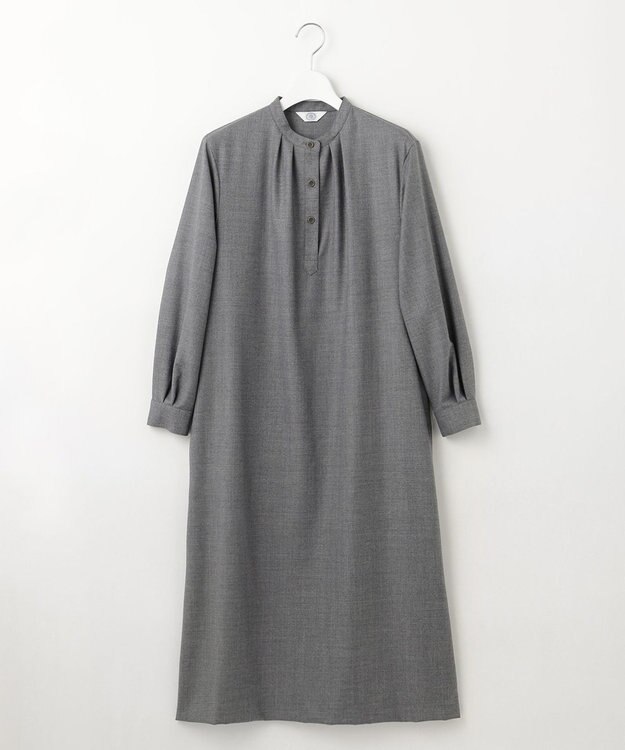 J.PRESS LADIES 【洗える】ANASTASIA milled ワンピース ライトグレー系