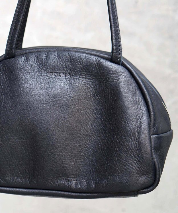 FOLNA RD ソフトレザーボストンバッグ SS-SIZE ブラック