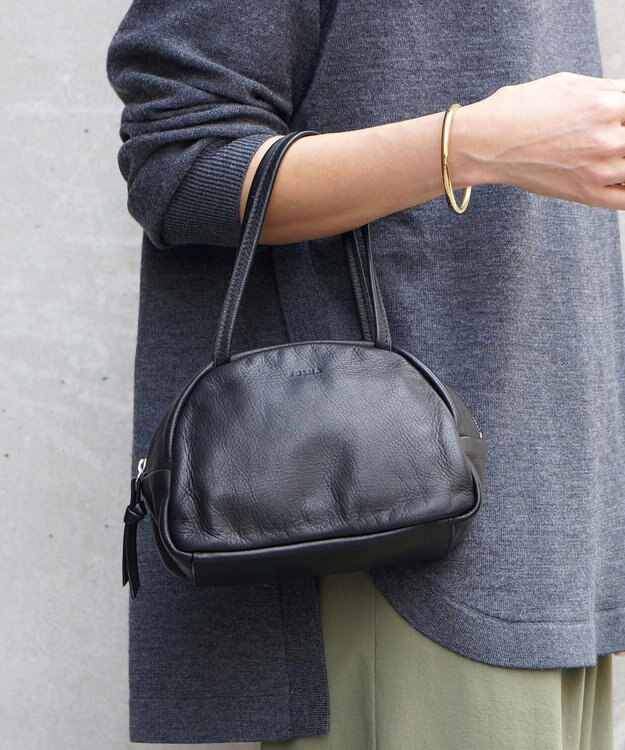 FOLNA RD ソフトレザーボストンバッグ SS-SIZE ブラック