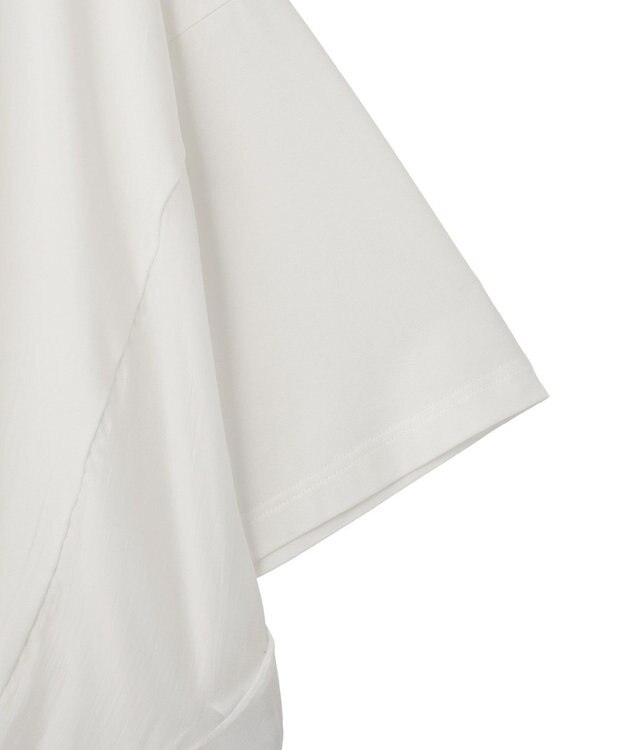 YECCA VECCA 裾ドロストデザインロゴTee Off White